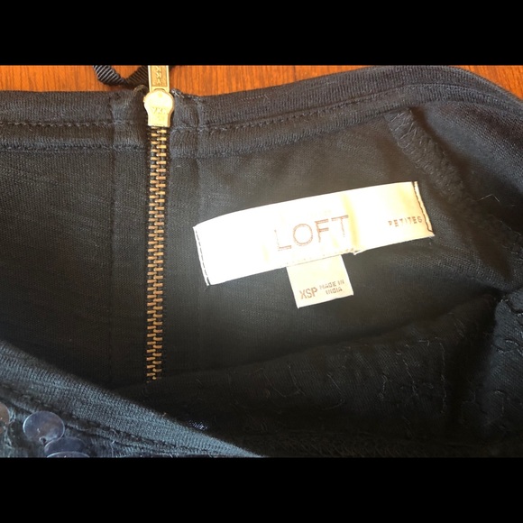 Loft Black Sequin Top - Picture 4 of 4